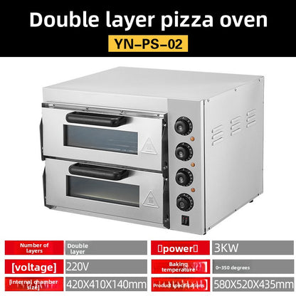 Horno de pizza de acero inoxidable