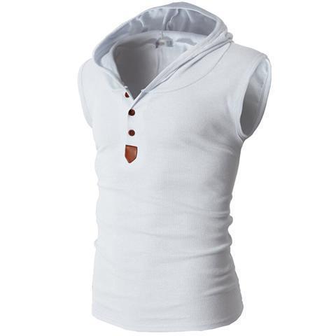 Chaleco deportivo con capucha el�stica para hombre