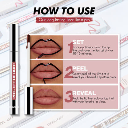 Delineador de labios mate peel-off
