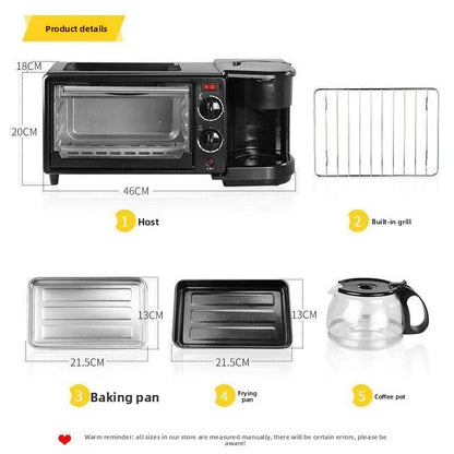 Horno tostador multifunci�n para desayuno con cafetera