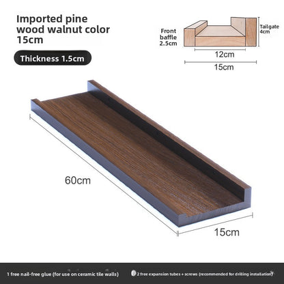 Estanter�a de pared de madera maciza n�rdica