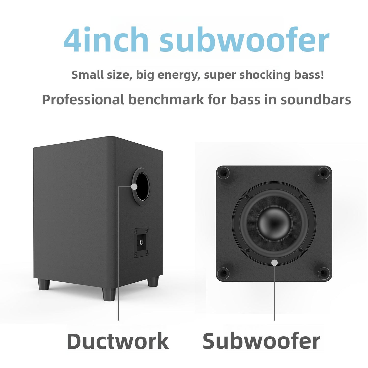 Altavoz Bluetooth de 2.1 canales con subwoofer
