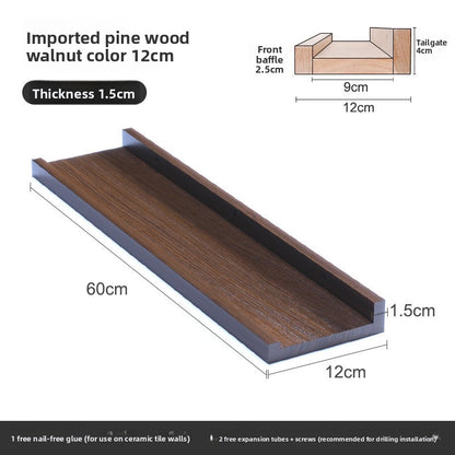Estanter�a de pared de madera maciza n�rdica