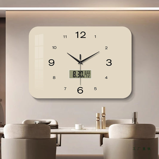 Reloj de pared silencioso del calendario perpetuo