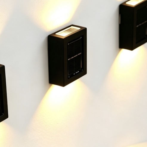 Luz de pared alimentada por energ�a solar
