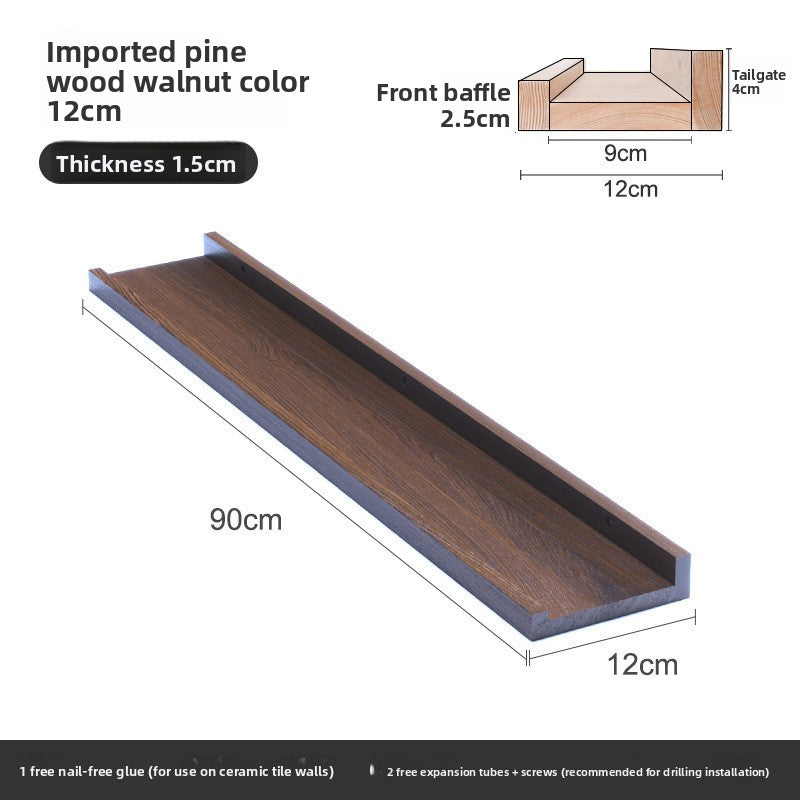 Estanter�a de pared de madera maciza n�rdica