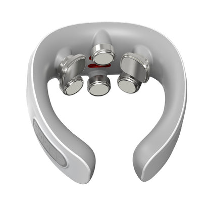 Masajeador cervical port�til con calor y electroterapia