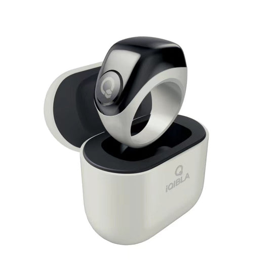 Anillo inteligente Bluetooth para fitness con funda de carga