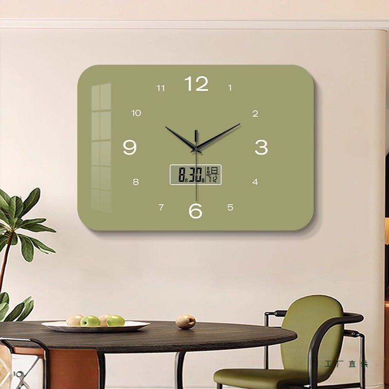 Reloj de pared silencioso del calendario perpetuo