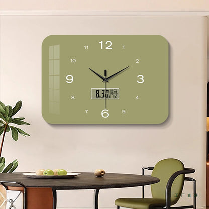 Reloj de pared silencioso del calendario perpetuo
