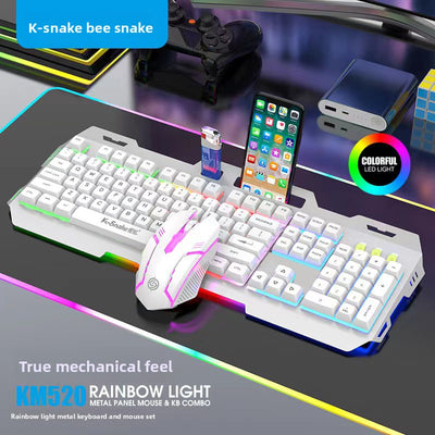 Teclado y rat�n Mechanical Feel con teclas retroiluminadas