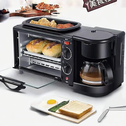 Horno tostador multifunci�n para desayuno con cafetera
