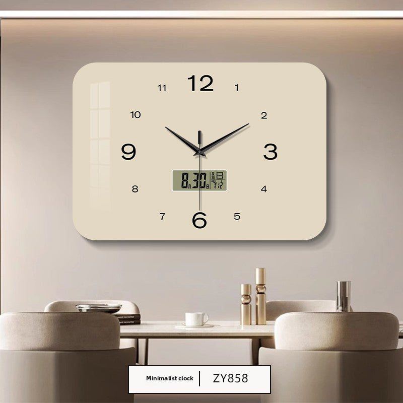 Reloj de pared silencioso del calendario perpetuo
