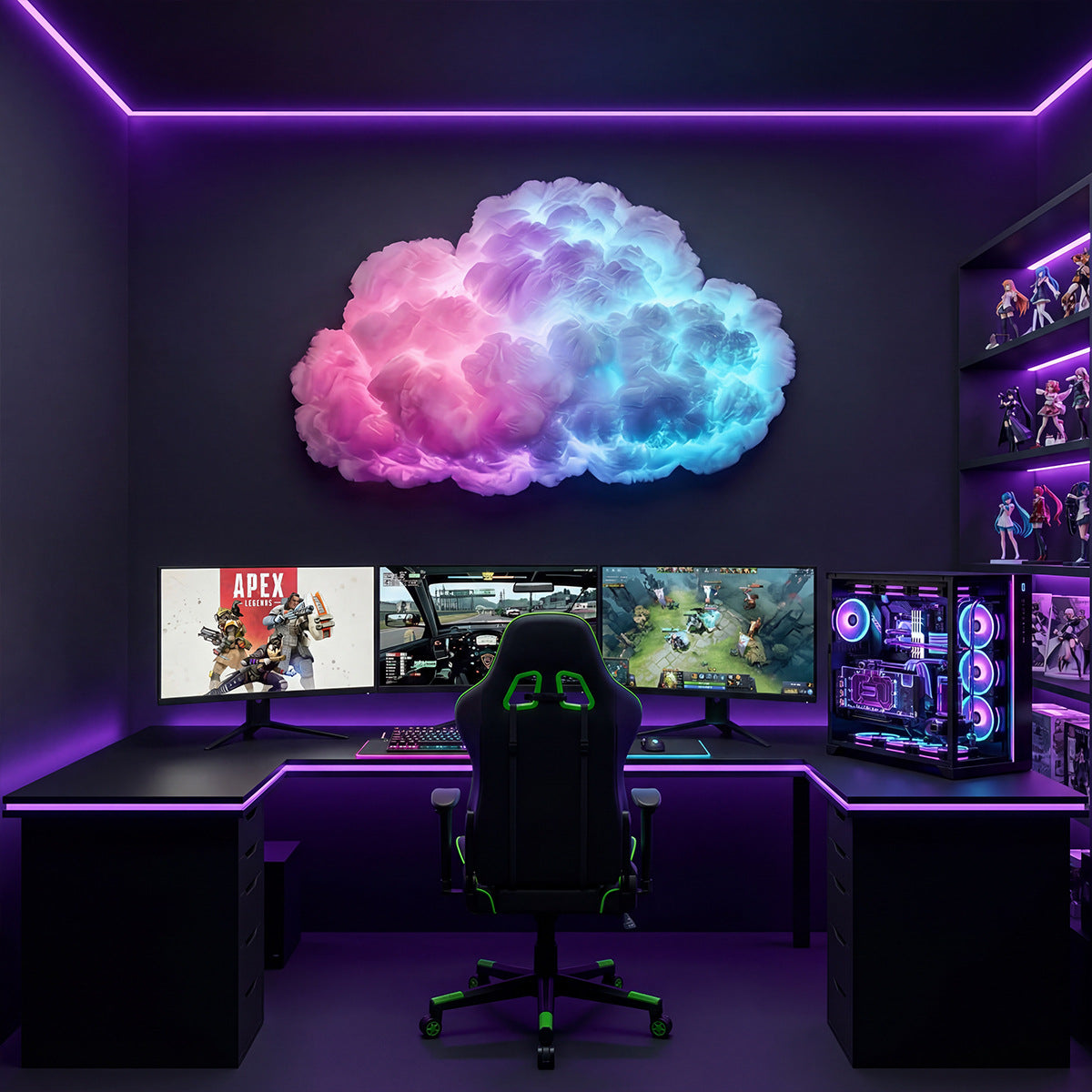 L�mpara de nube LED