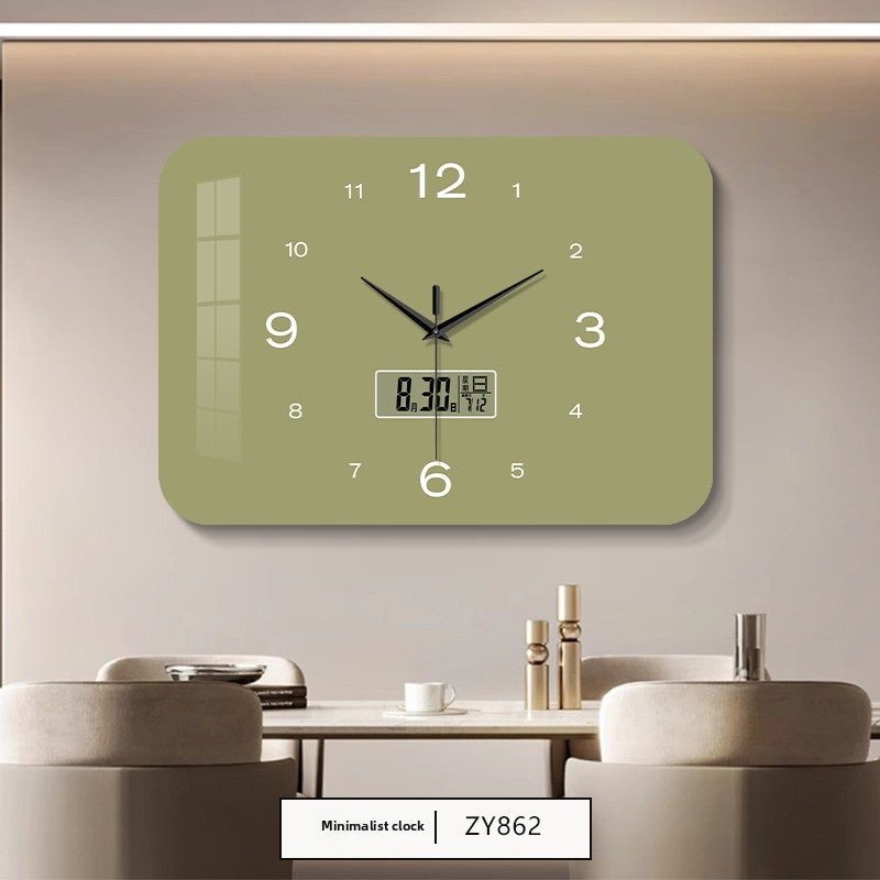 Reloj de pared silencioso del calendario perpetuo