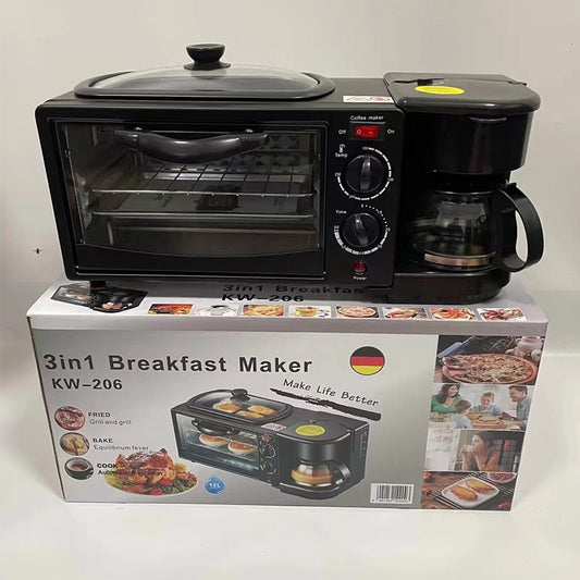 Horno tostador multifunci�n para desayuno con cafetera