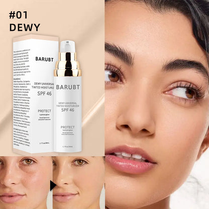 Crema hidratante con color SPF46+ y f�rmula hidratante
