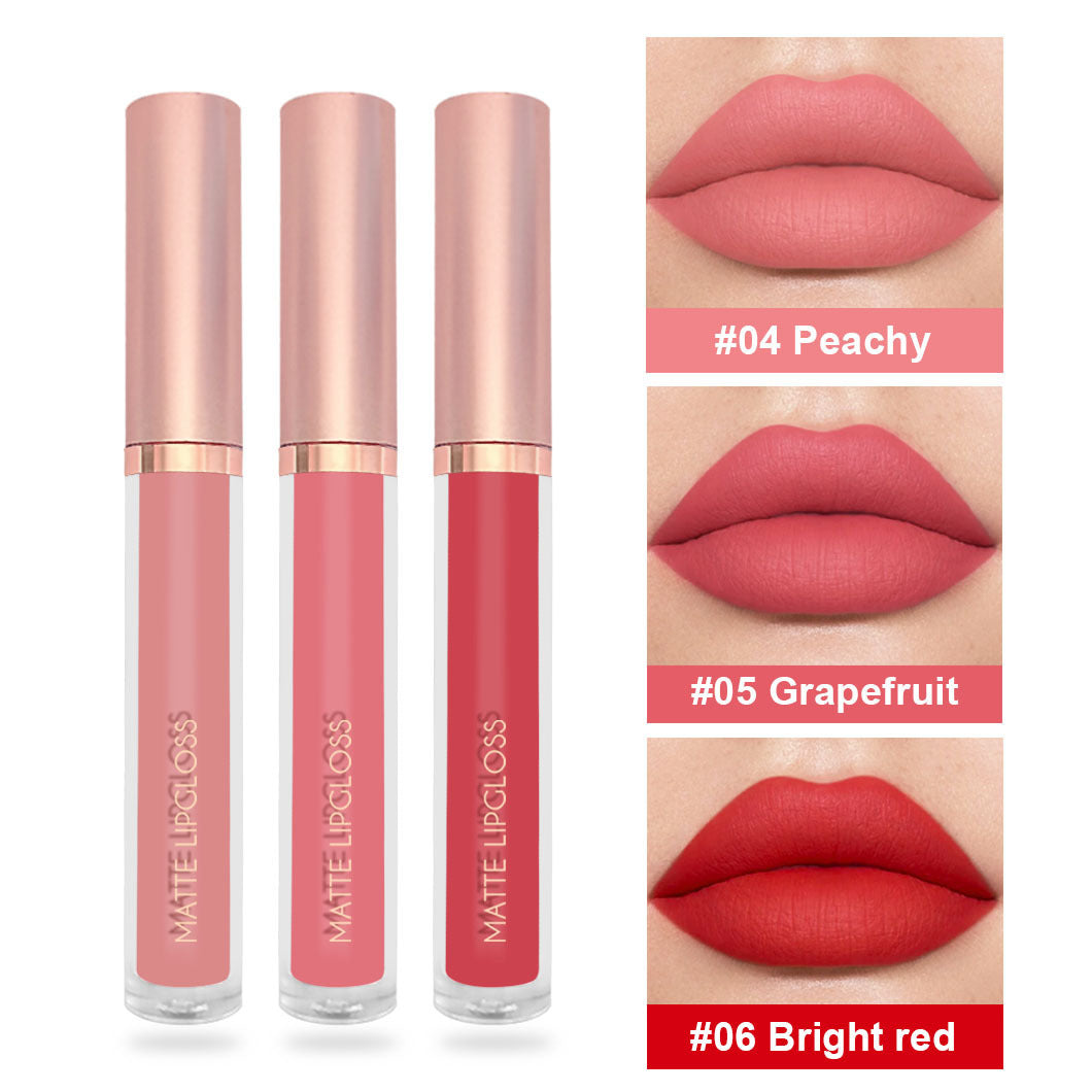 Set de brillo de labios mate en tr�o